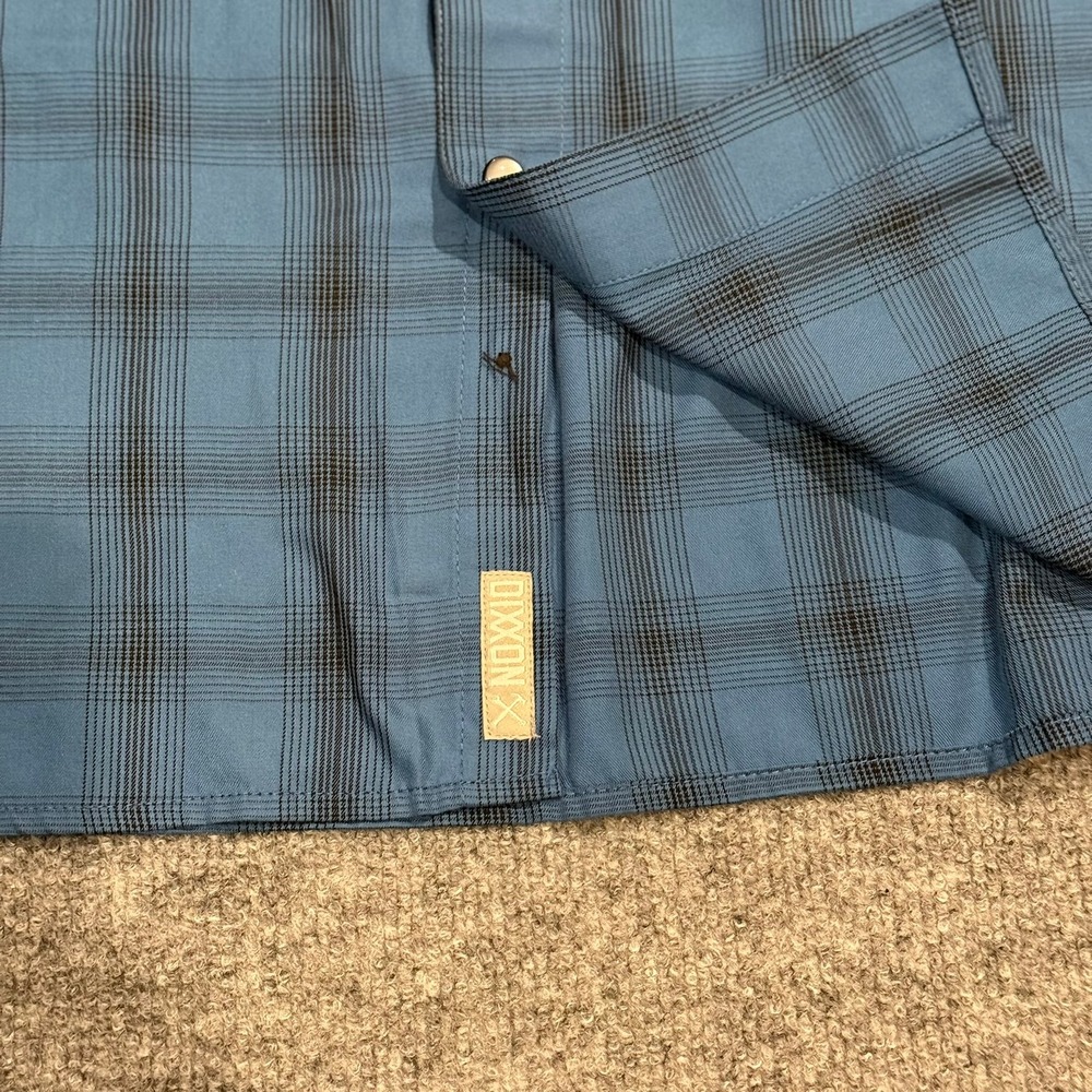 Dixxon Flannel Co 1962 VW Bug Bamboo Short Sleeve Pearl Snap Shirt Mens 4X Blue - Picture 5 of 11